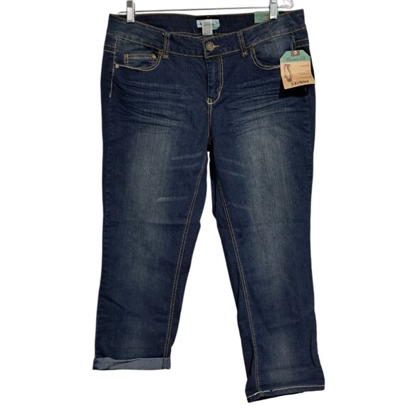 Route 66 Cropped Jeans Womens Size 13/14 Classic Fit Low Rise Blue Denim NWT - Picture 2 of 12